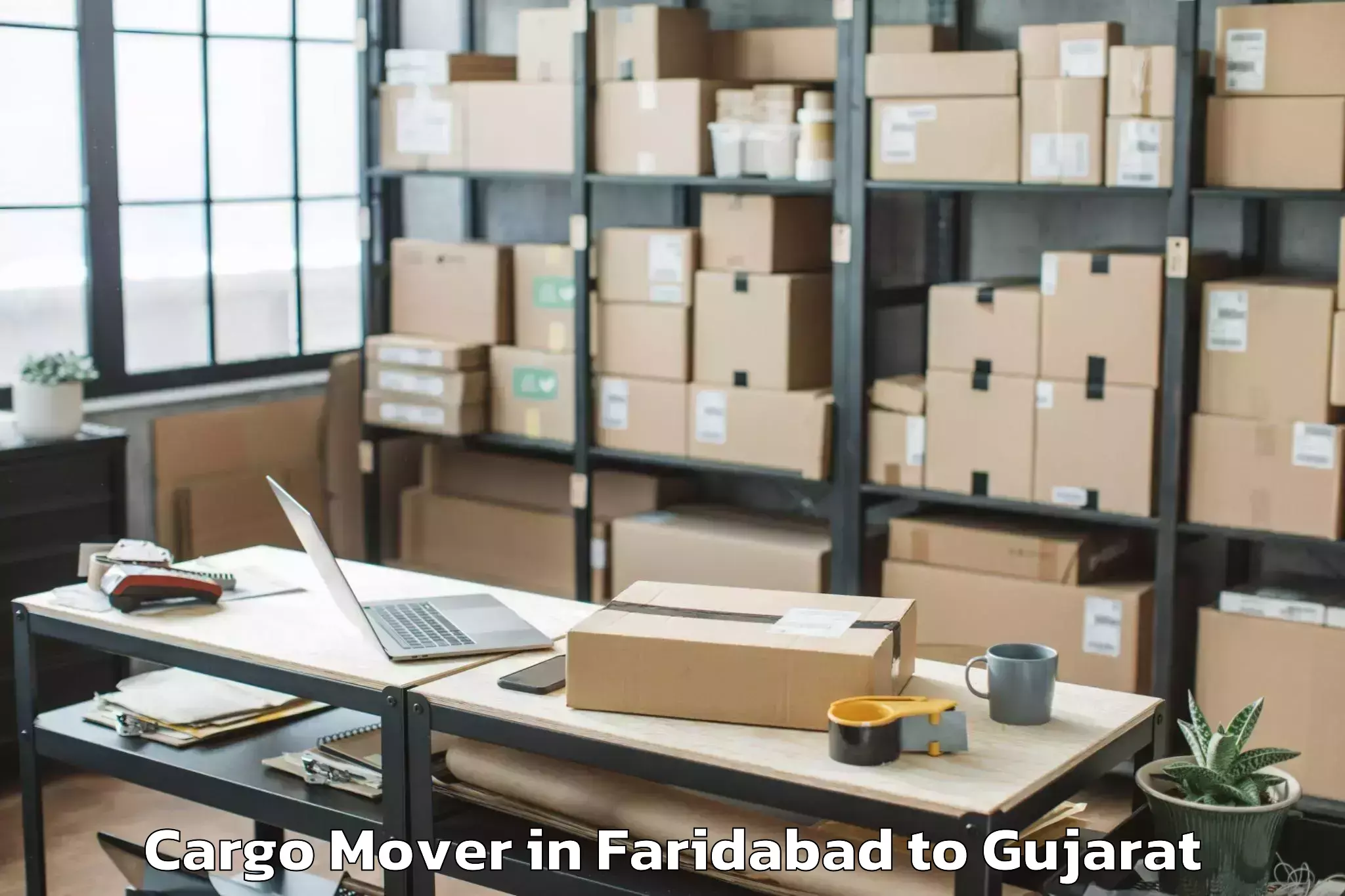 Book Your Faridabad to Waghodia Cargo Mover Today